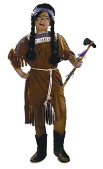 Indianerin Kleid Kostüm Western Karneval Fasching Kinder