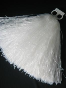 Tanzwedel weiß Pompon Cheerleader Cheerleading Karneval