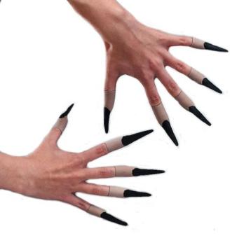 Fingernägel Hexe Vampir Halloween Karneval Fasching