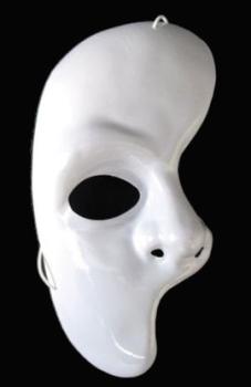 Halbmaske Phantom Maske Weißmaske