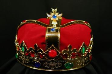 Samt Krone König Karneval Fasching Prinz