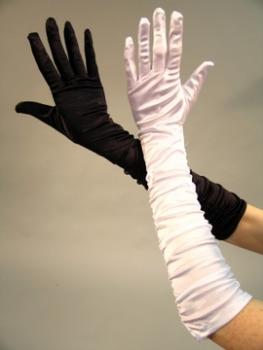 Satinhandschuhe Charleston Handschuhe Karneval Fasching