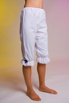 weiße Kniehose Liebestöter Spitzenhose Kostüm Karneval Unterhose