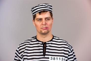Sträflingsmütze Gefangener Häftling Kappe Mütze Karneval Knast