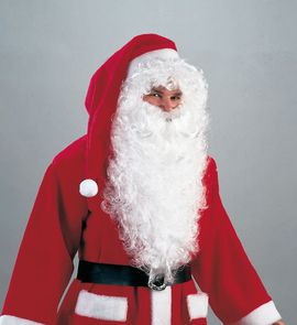 weißer Rauschebart Bart Nikolaus Weihnachtsmann Weihnachten