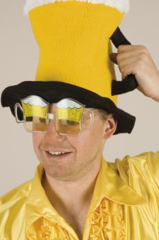 Bierglasbrille Fun Gag Brille Bier Karneval Fasching
