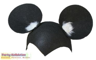 Mauskappe mit Ohren Maus Kinder Hut Karneval Fasching
