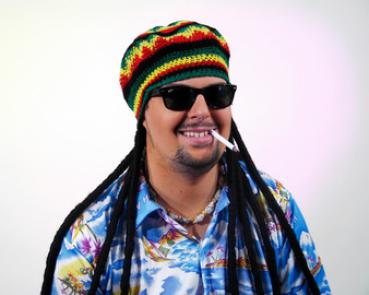 Häkelmütze Rastazöpfe Mütze Mottoparty Reggae