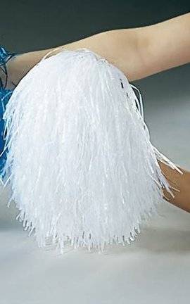 weiße Tanzwedel Cheerleader Football 240 Gramm