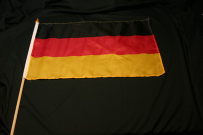 Deutschland Fahne Flagge mit Stab 30 x 45 cm