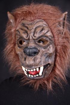 Wolf Werwolf Maske Wolfsmaske Halloween Karneval