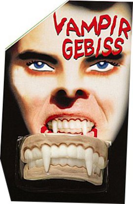 Vampirgebiss Zahngebiss Vampir Zähne Halloween