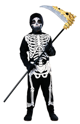 Skeleton Skelett Kinder Kostüm Kinder