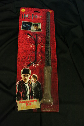 Harry Potter Zauberstab und Brille Zauberer Karneval