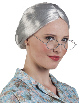 Oma Großmutter Perücke Omaperücke Grandma