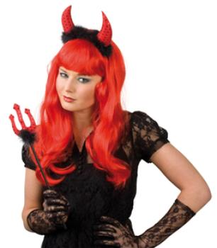 Teufelshörner Dreizack Teufelin Devil Halloween