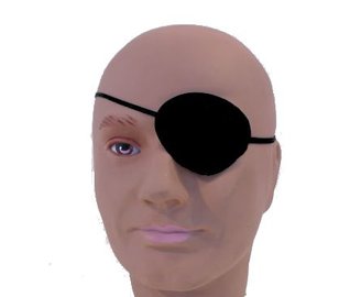 schwarze Piraten Augenklappe Piratenklappe Pirat Piratenparty