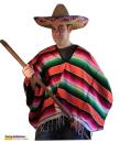 Poncho Mexikaner Kostüm Karneval Fasching