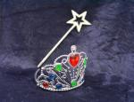 Feen Königin Diadem Karneval Fasching Kinder Schmuck