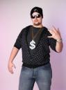 Kette mit Dollar Anhänger Rapper Karneval Fasching