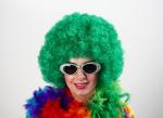 Retro Perücke 80er Jahre Disco Party Karneval Fasching