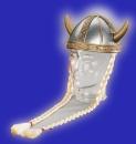 Wikingerhelm mit Zöpfen Wikinger Karneval Helm