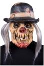 Tod Maske mit Hut und Haaren Halloween Karneval