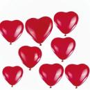 Herz Luftballons rote und weiße Luftballons