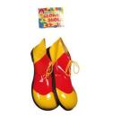 rießige rot gelbe Clownschuhe Schuhe Clown Karneval