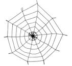 elastisches Spinnennetz Spinnengewebe 150 cm Halloween Dekoratio