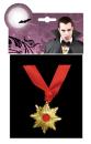 goldenes Amulett Medaillon Kette Vampir Halloween