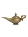 goldenfarbene Wunderlampe Lampe Dekoration Kostüm Orient Requisi