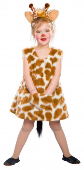 kleine Giraffe Kleid und Hörner Gr. 92 Mädchen Kinder Kostüm
