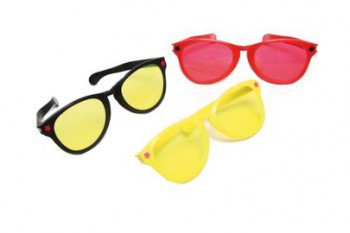 gelbe Megagroße Sonnenbrille Brille 26 cm