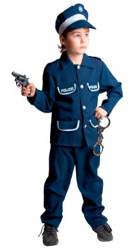 Polizist Uniform Polizeianzug Kinder Polizei Kostüm Gr.140