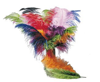 lila Feder 20er Jahre Charleston Karneval 20-30 cm