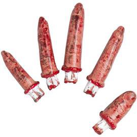 abgeschnittene blutige Finger m. Knochen Halloween Dekoration Party