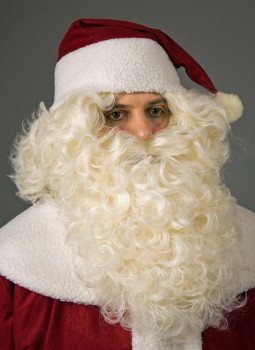 weißblonde Perücke und Bart Santa Claus Weihnachtsmann Nikolaus Weihnachten