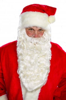Bart Nikolausbart superlang flachsblond Santa Claus Nikolaus Weihnachtsmann