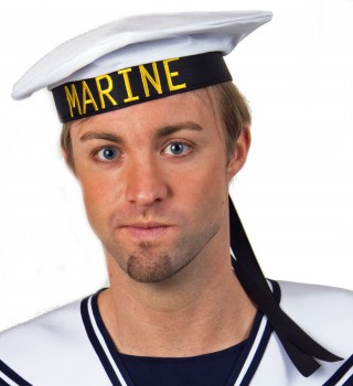 weiße Marinemütze Matrose Mütze Officer Karneval Fasching