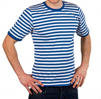 blau weißes halbarm Ringelshirt Ringelpulli Matrose Shirt