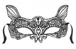 schwarze Katzen Augenmaske Spitzen Gothic Venezianisch Maske Gesicht Karneval