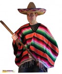 Poncho Mexikaner Kostüm Karneval Fasching
