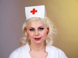 Krankenschwester Häubchen Doktor Karneval Fasching