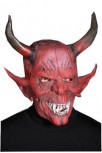 Teufel LATEX Maske Halloween Karneval Dämon Vampir