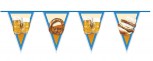 Dekoration Grillfest Wimpelkette mit Brezel, Bierkrüge 6 Meter