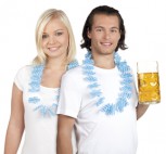 blau weiße Hawaiikette Bierfest Sommerfest Dekoration Party