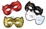 Venezianische Maske Domino untersch. Farben Karneval Augenmaske