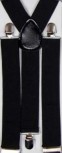 Hosenträger schwarz Clips Party Karneval Kostüm Breite 3,5 cm