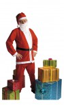 Rotes Weihnachtsmann Kostüm 5 teilig Komplettset Gr.M L Nikolaus Weihnachten